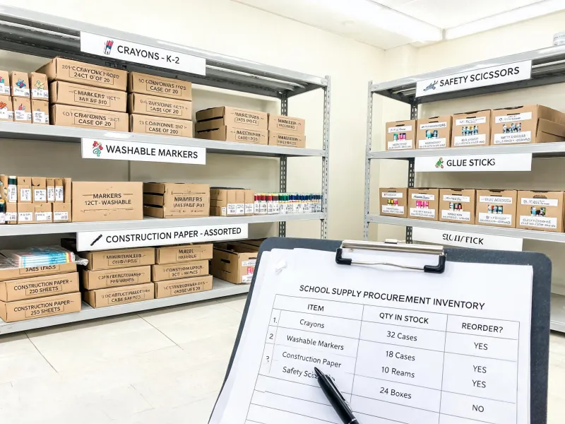 district supply room