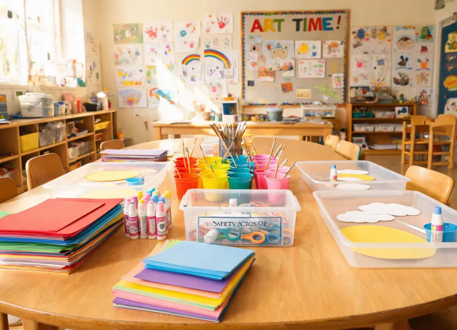 elementary school art room supplies