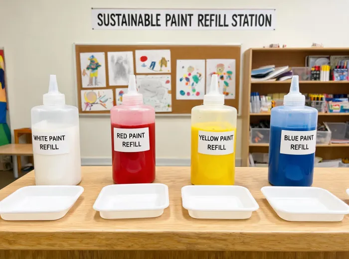 paint refill station