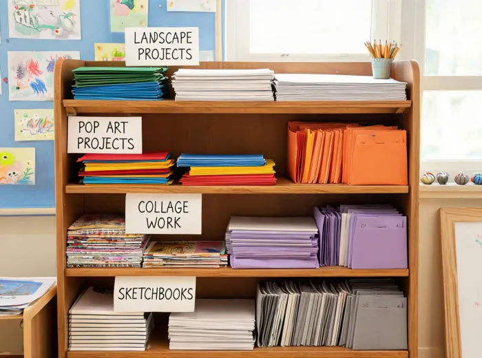 paper sorting shelf