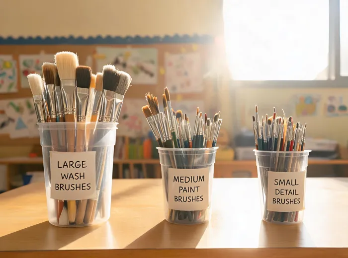 durable brush storage